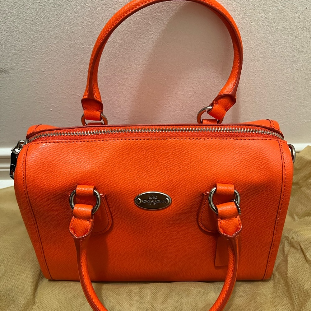 Coach Vibrant Orange Satchel
